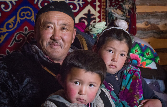 Kazakh family