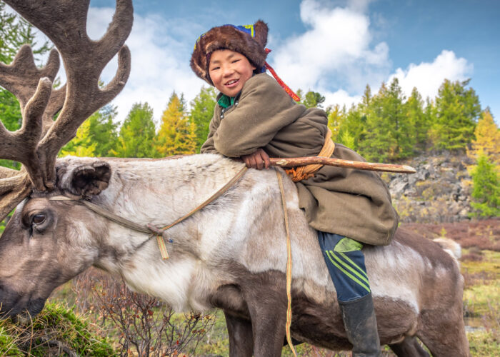 Reindeer Tsaatan Boy